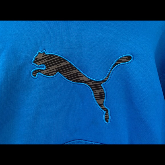 Puma Hoodie w contrast patch and lining, boys 6 - Picture 2 of 4